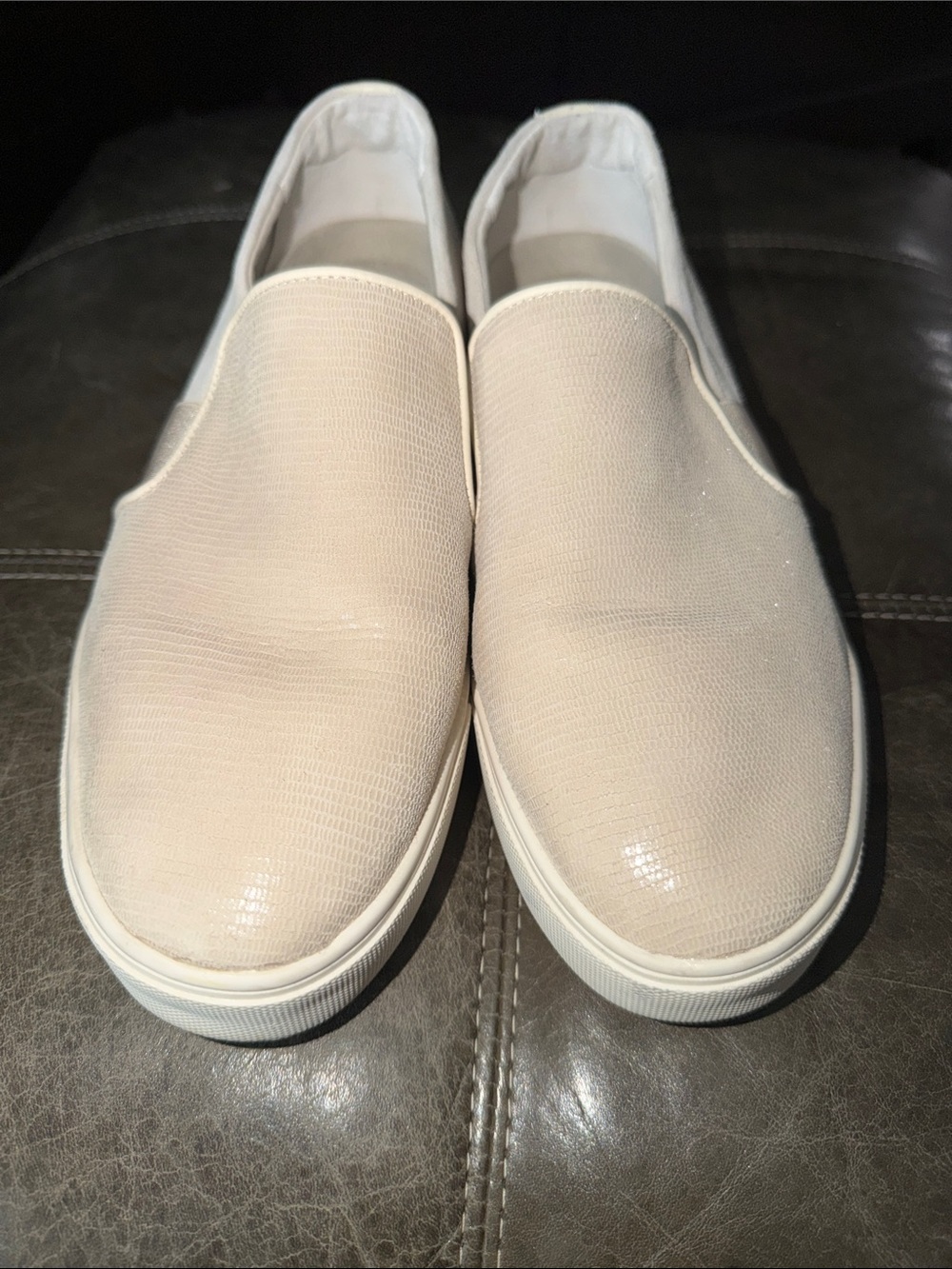 Birdies Slip-On Canvas Sneakers in Beige